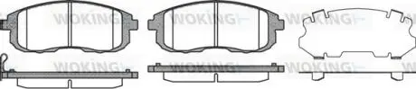 Фото колодки гальмівні WOKING P3933.11 Колодки гальмівні WOKING P3933.11
