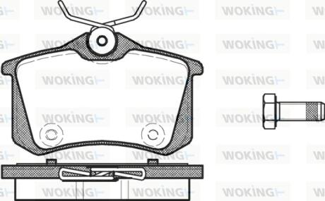 Колодки гальмівні WOKING P3633.14