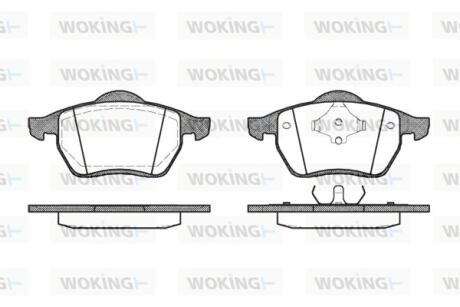 Колодки гальмівні WOKING P2903.00