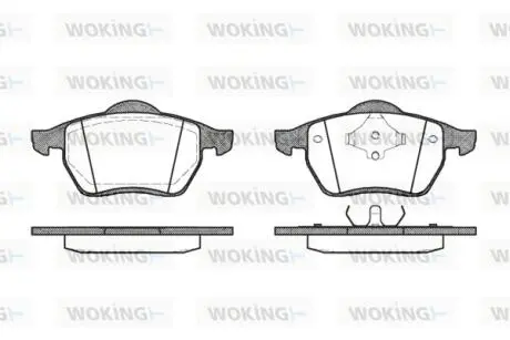 Колодки гальмівні WOKING P2903.00