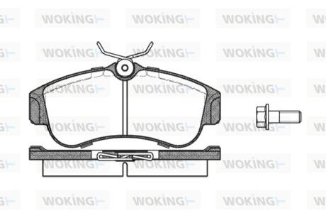 Колодки гальмівні WOKING P2203.00