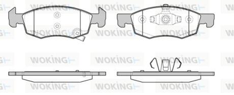 Колодки гальмівні WOKING P17343.02