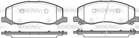 Колодки гальмівні WOKING P12863.02