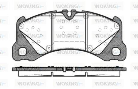 Колодки гальмівні WOKING P12453.40