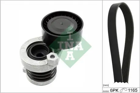 Комплект ременя генератора Renault Kangoo 1.5 dCi 17- (6PK1165) INA 529 0590 10