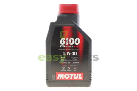Олива моторна Technosynthese д/авто 6100 Syn-clean Spec 5W30 1L MOTUL 814311