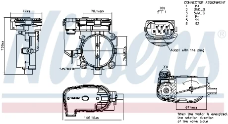 Корпус дросельної заслiнки NISSENS 955138