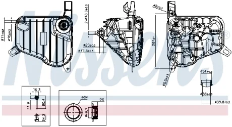 Бачок компенсаційний NISSENS 996345