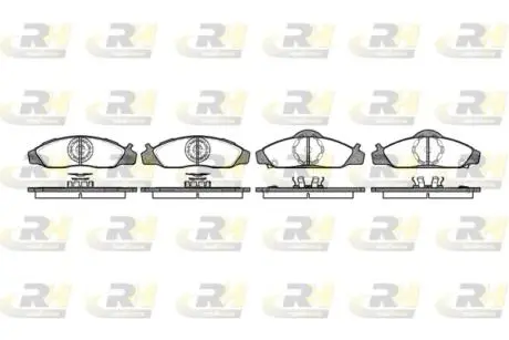 Гальмівні колодки, дискове гальмо (набір) ROADHOUSE 262412