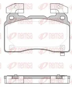 Фото колодки гальмівні (передні) Opel Insignia B 17-/Tesla Model S/Chevrolet Corvette 13-/Camaro 09- REMSA 143824 Колодки гальмівні (передні) Opel Insignia B 17-/Tesla Model S/Chevrolet Corvette 13-/Camaro 09- REMSA 143824