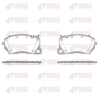 Колодки гальмівні (передні) Porsche Cayenne/Cayenne Coupe 17- (Brembo) REMSA 174320