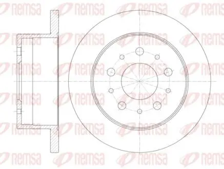Гальмівний диск REMSA 6112000