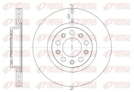 Гальмівний диск REMSA 6142810