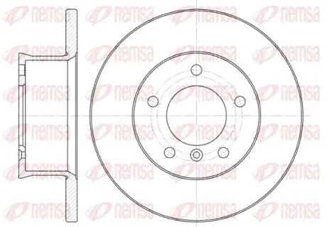 Гальмівний диск REMSA 635000