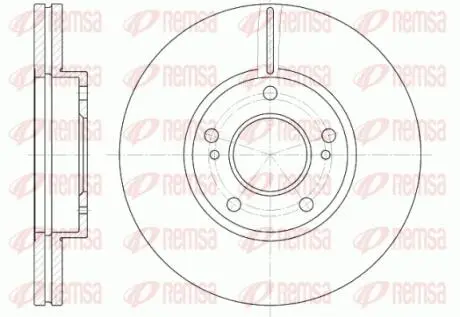 Гальмівний диск REMSA 693710 (фото 1)