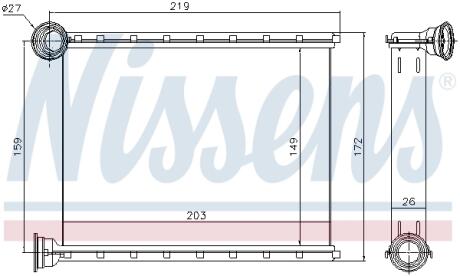 Теплообмінник, система опалення салону AVA COOLING MS6810