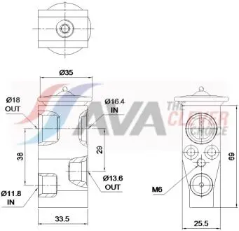 Розширювальний клапан AVA COOLING VN1458