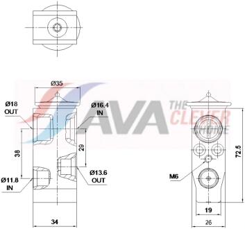 Розширювальний клапан AVA COOLING VN1459