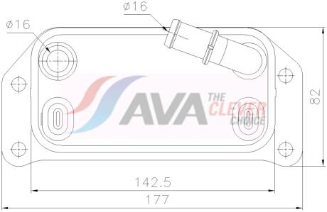 Охолоджувач оливи AVA COOLING VO3312