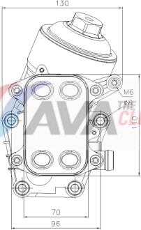 Охолоджувач оливи AVA COOLING VN3467H