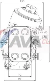Охолоджувач оливи AVA COOLING VN3467H