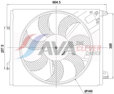 Вентилятор AVA COOLING RT7699