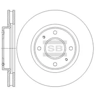 Диск гальмівний Hi-Q (SANGSIN) SD4337