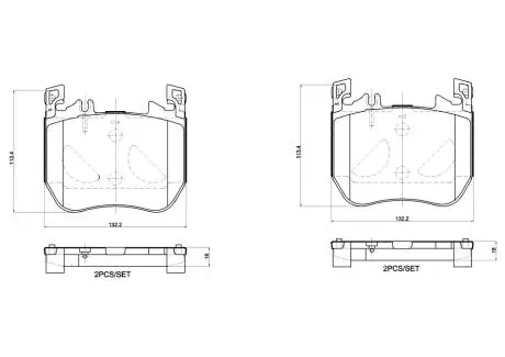 Фото дисковi колодки BREMBO P 50 179 ДИСКОВI КОЛОДКИ BREMBO P 50 179