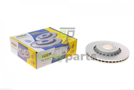 Диск гальмівний (передній) Opel Astra F/Kadett/Vectra 84-/Daewoo Lanos 97- (256x24)(з покр.)(вент.) ICER 78BD9042-2