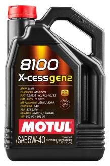 8100 X-CESS Gen2 5W-40 5 л. MOTUL 112351