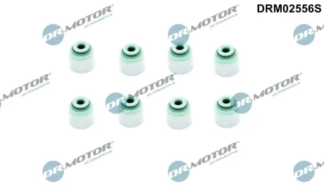 Сальники клапанiв к-т 8 шт DR MOTOR DRM02556S