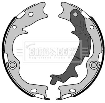 Гальмiвнi колодки барабаннi BORG & BECK BBS6488