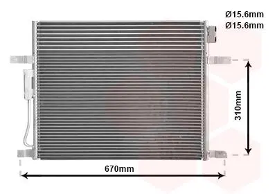 Конденсор кондиціонера JEEP Grand Cherokee Van Wezel 21005050