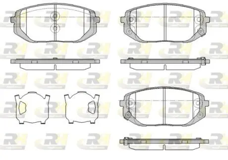 Гальмівні колодки дискові ROADHOUSE 21957.02