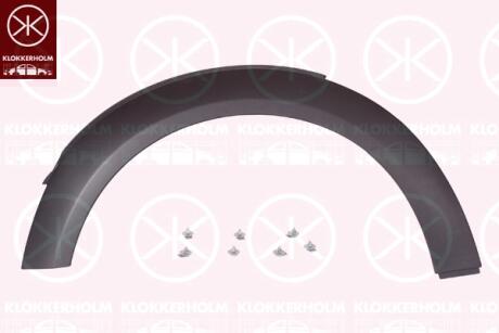 Розширення крила, пластикове, права передня KLOKKERHOLM 4001372