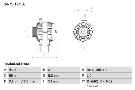 Автозапчасть BOSCH 0986083250