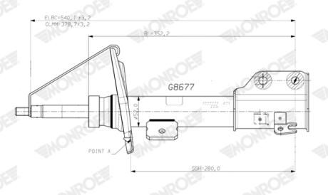 AMORTYZATOR PRZOD LE MONROE G8677