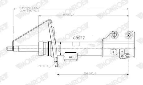 AMORTYZATOR PRZOD LE MONROE G8677