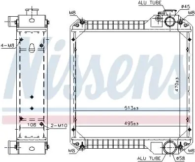 Автозапчасть NISSENS 607003