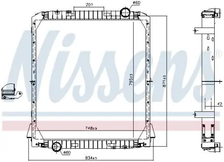 Автозапчасть NISSENS 606285