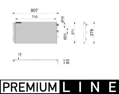 Фото skraplacz klimat behr premium line MAHLE / KNECHT AC1211000P SKRAPLACZ KLIMAT BEHR PREMIUM LINE MAHLE / KNECHT AC1211000P