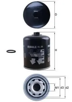 FILTR OSUSZACZ POWIETRZA MAHLE / KNECHT AL29