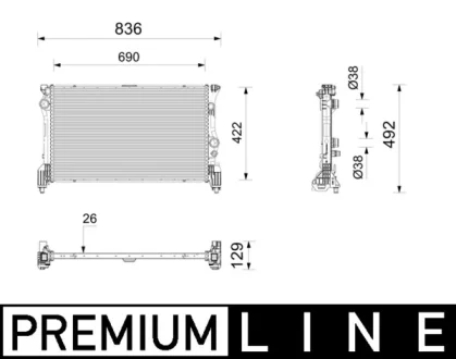 CHLODNICA MAHLE / KNECHT CR2802000P