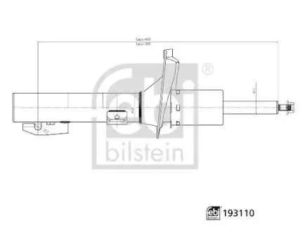 AMORTYZATOR PRZOD L/P FEBI BILSTEIN 193110