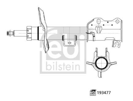 AMORTYZATOR PRZOD L/P FEBI BILSTEIN 193477