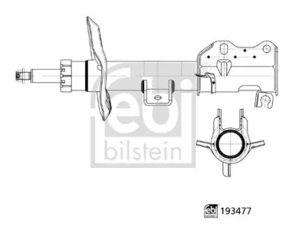 AMORTYZATOR PRZOD L/P FEBI BILSTEIN 193477