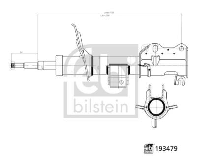 AMORTYZATOR PRZOD L/P FEBI BILSTEIN 193479