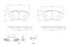 Klocki ham. tył XTRA CERAMIC AUDI/AUDI (FAW)/VW BREMBO P85185NX (фото 1)