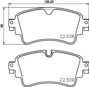 Фото klocki ham. tył XTRA CERAMIC AUDI/AUDI (FAW)/VW BREMBO P85154NX Klocki ham. tył XTRA CERAMIC AUDI/AUDI (FAW)/VW BREMBO P85154NX