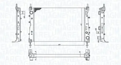 Radiator, engine cooling MAGNETI MARELLI 350213199100